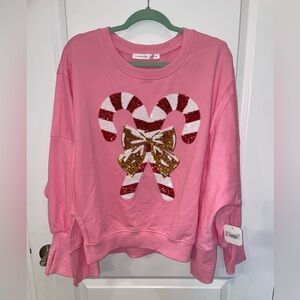Altar’d State Holiday Candy cane Sweatshirt